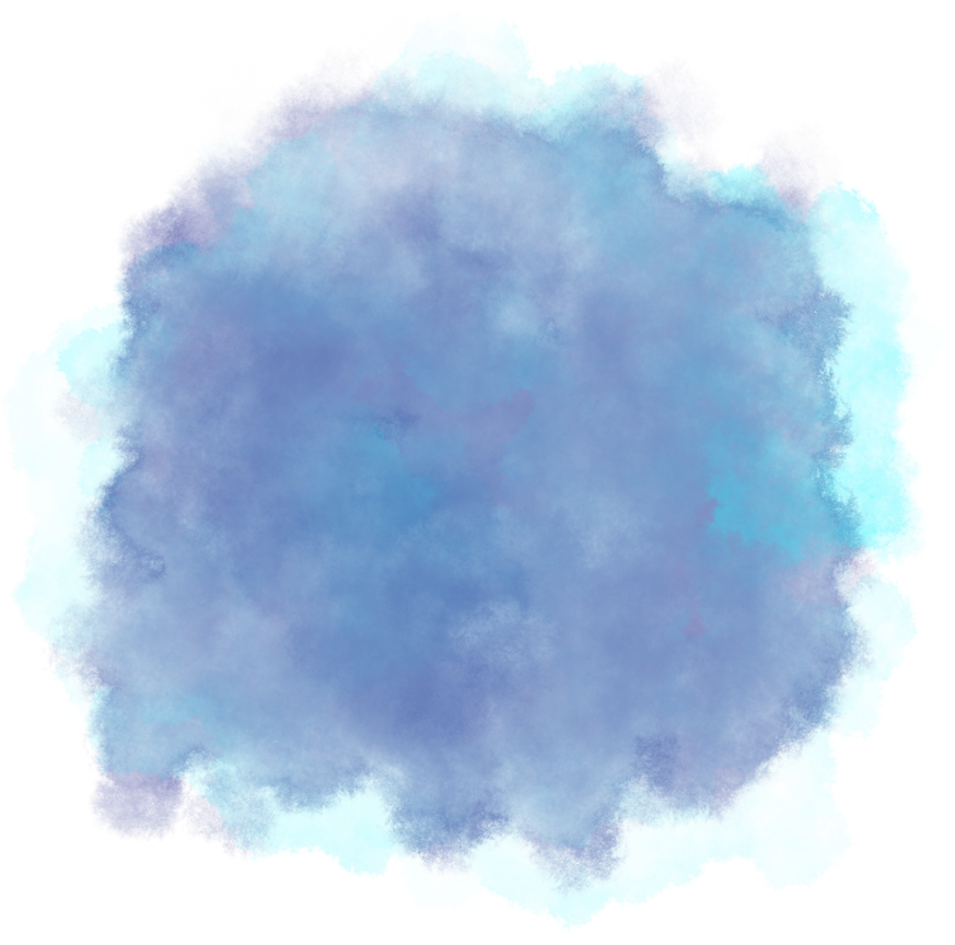 Cloudy Blue Splash Graphic