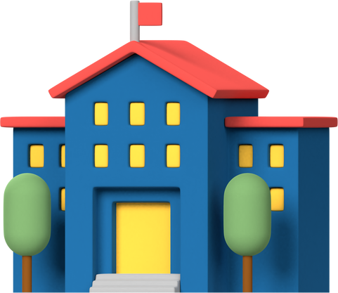 3D School Icon